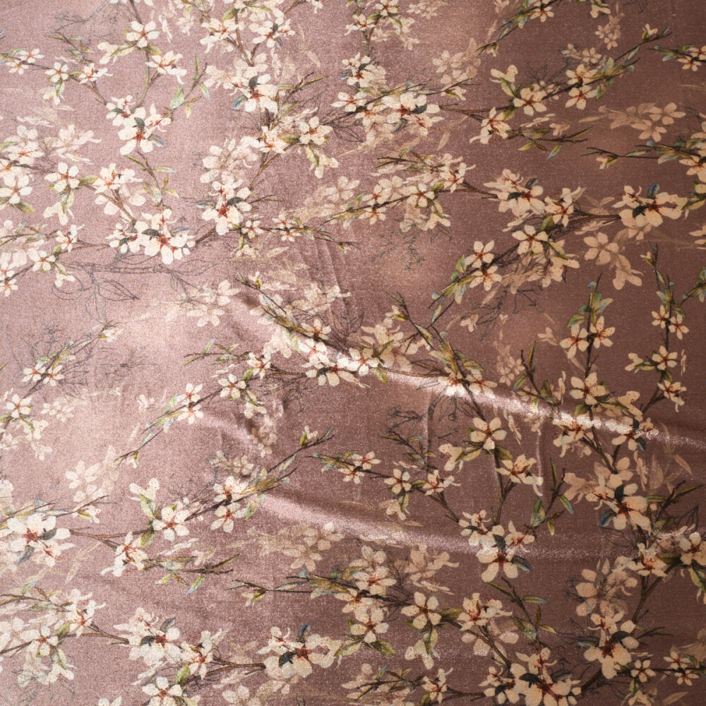 Catifea imprimata floral elastica Maroon
