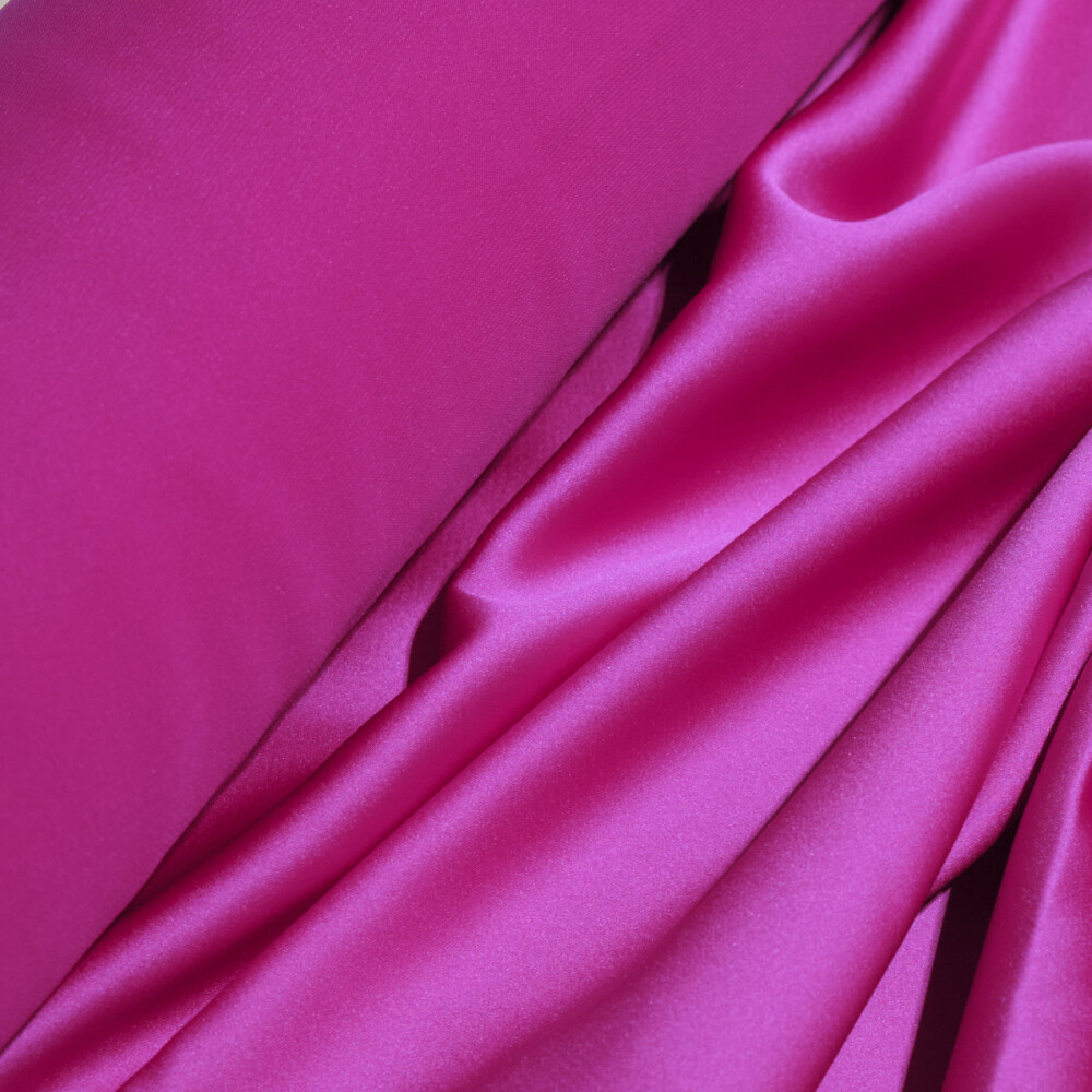 Crep satin elastic Francesca Fuchsia rose
