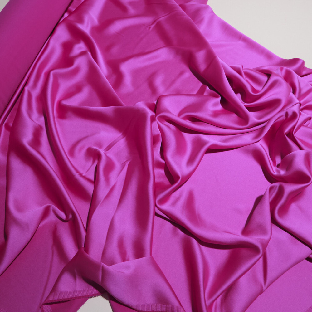 Crep satin elastic Francesca Fuchsia rose