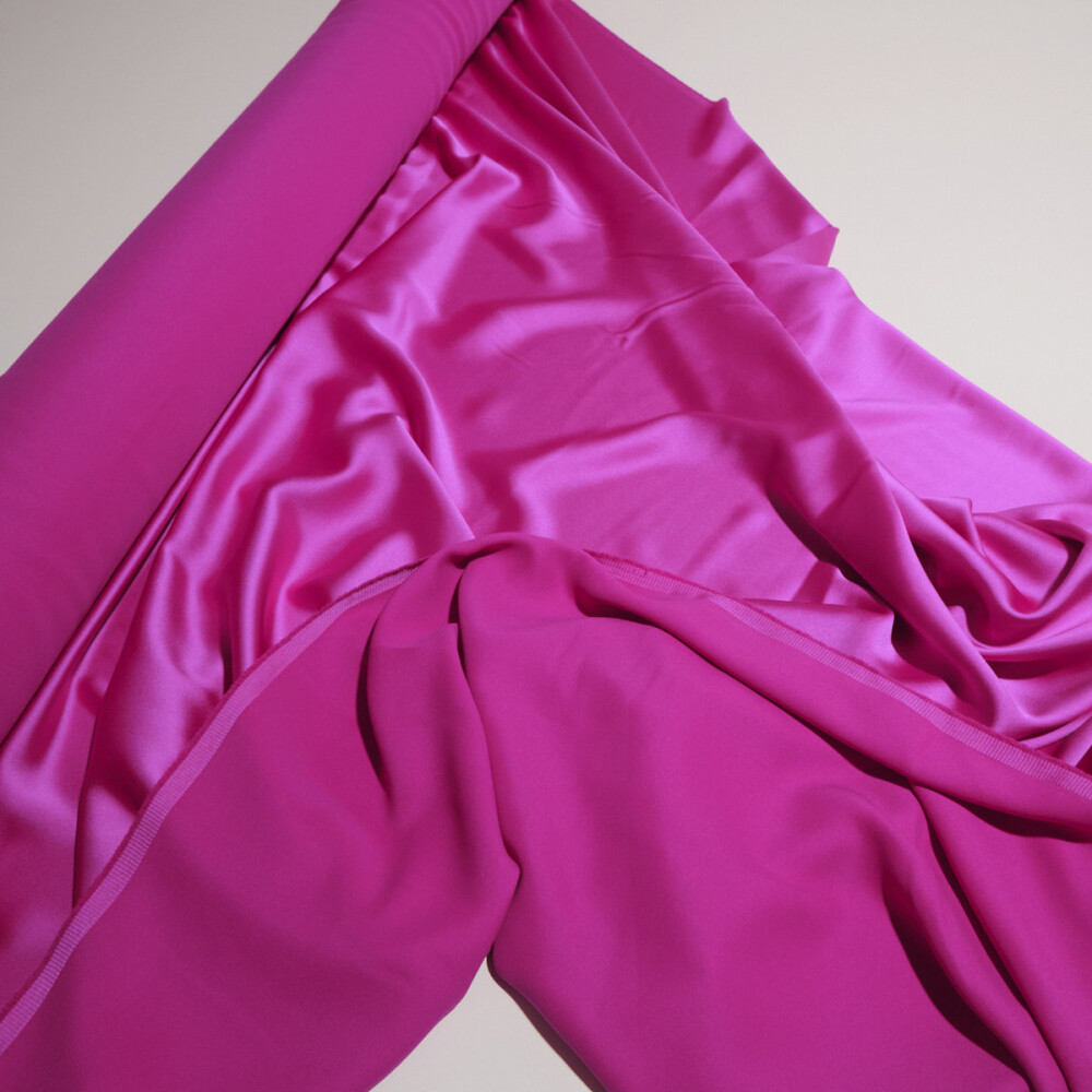 Crep satin elastic Francesca Fuchsia rose