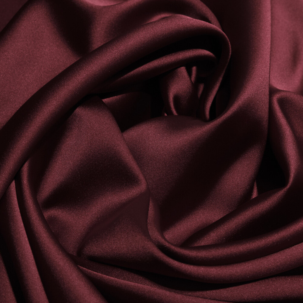 Crep satin elastic Francesca Burgundy