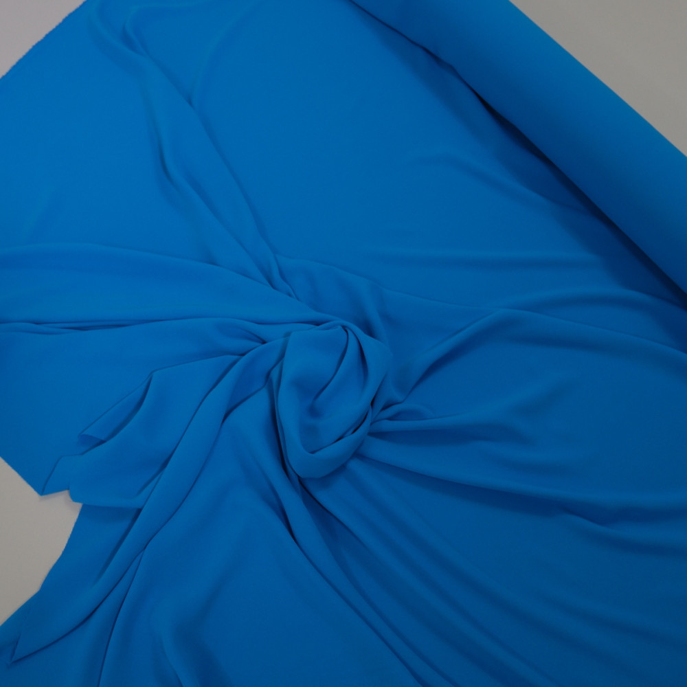 Crep elastic subtire Alexandra Turcoaz din albastru