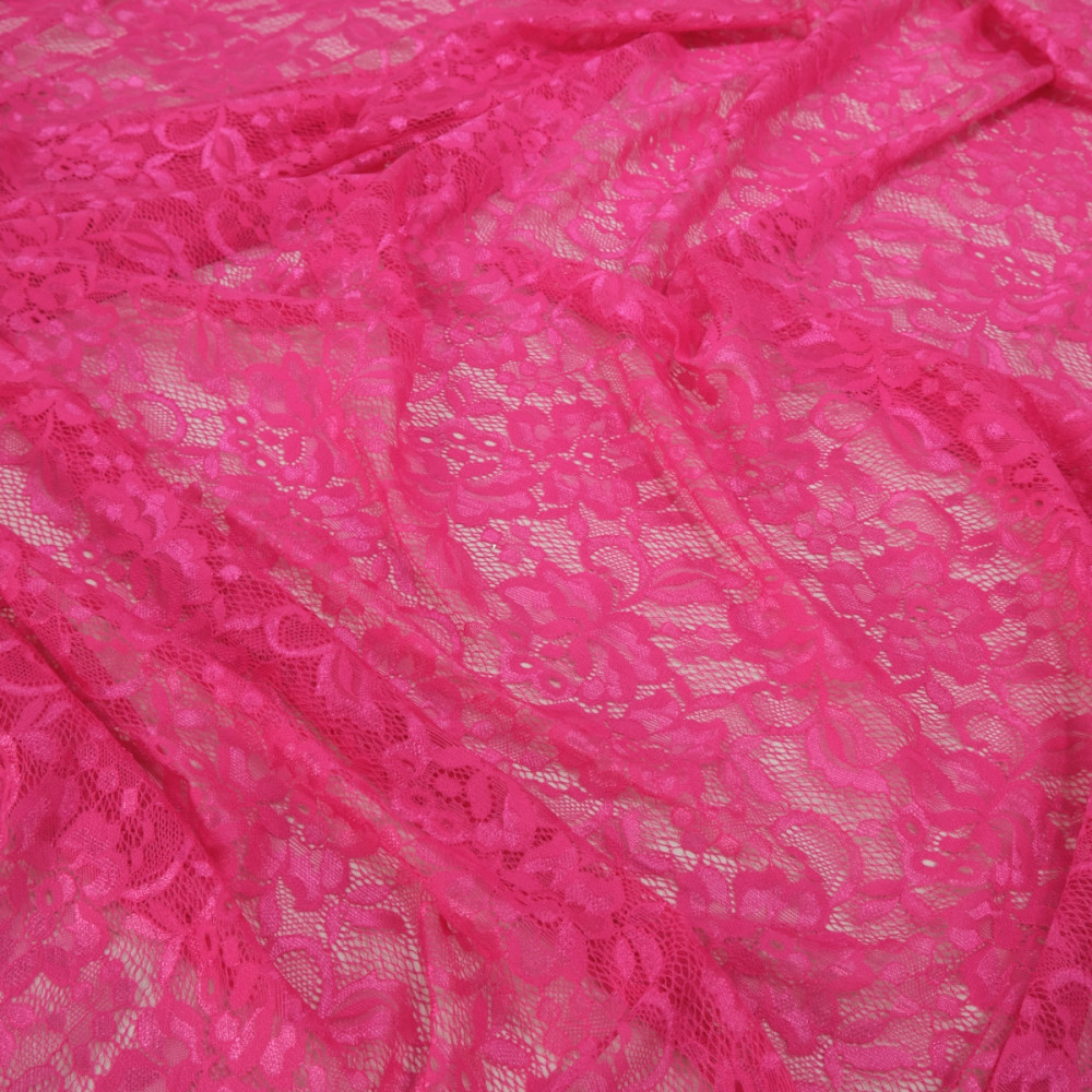 Imitatie dantela chantilly elastica Ciclamen