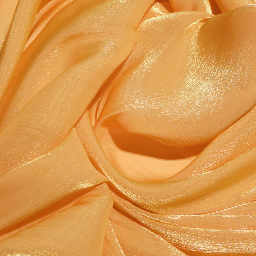 Dublu voal metalizat Orange