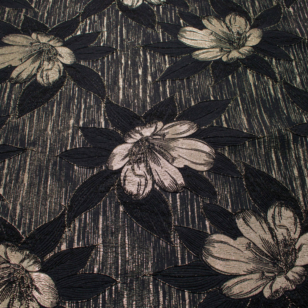 Jacquard Negru Auriu