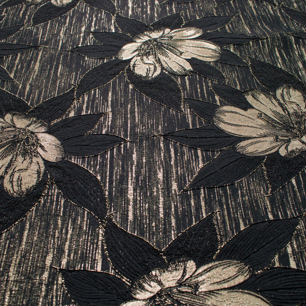 Jacquard Negru Auriu