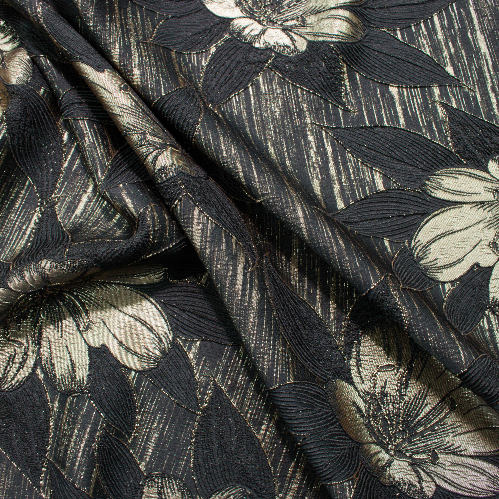 Jacquard Negru Auriu