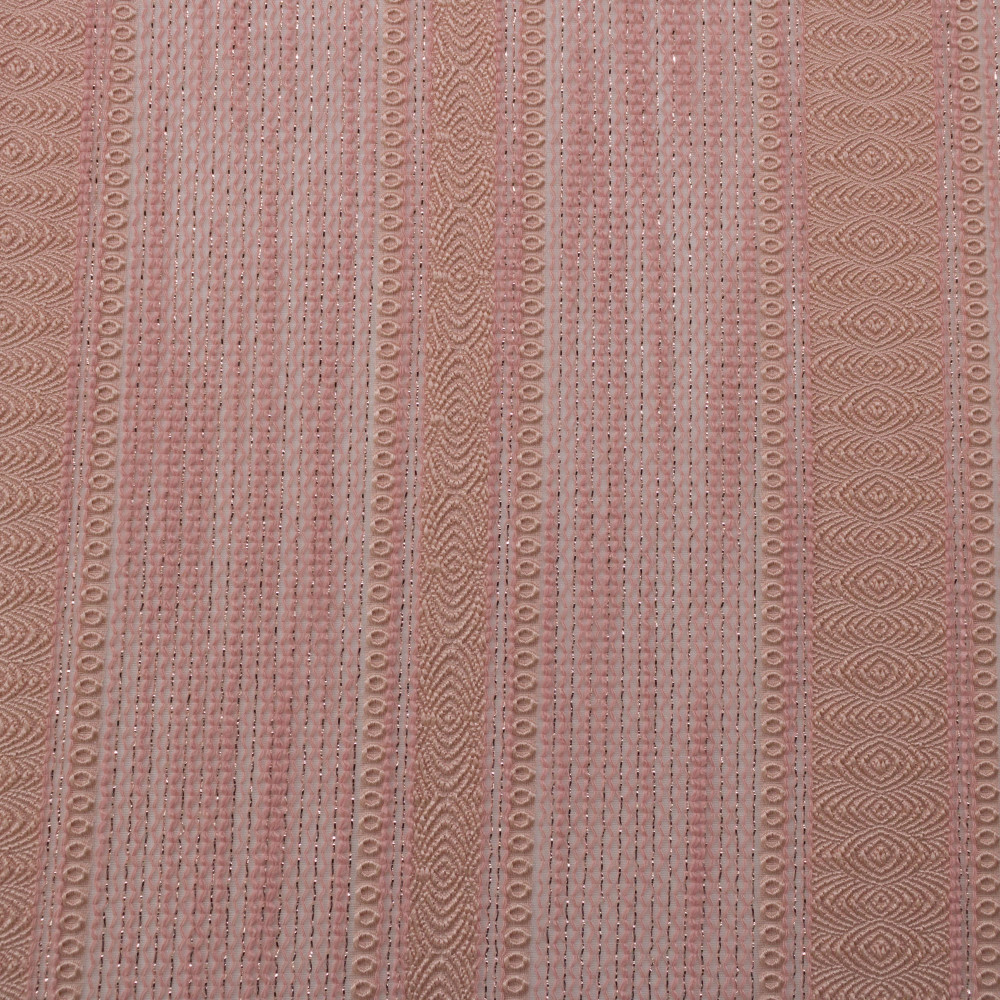 Jacquard in dungi cu fir metalic semi-transparent 