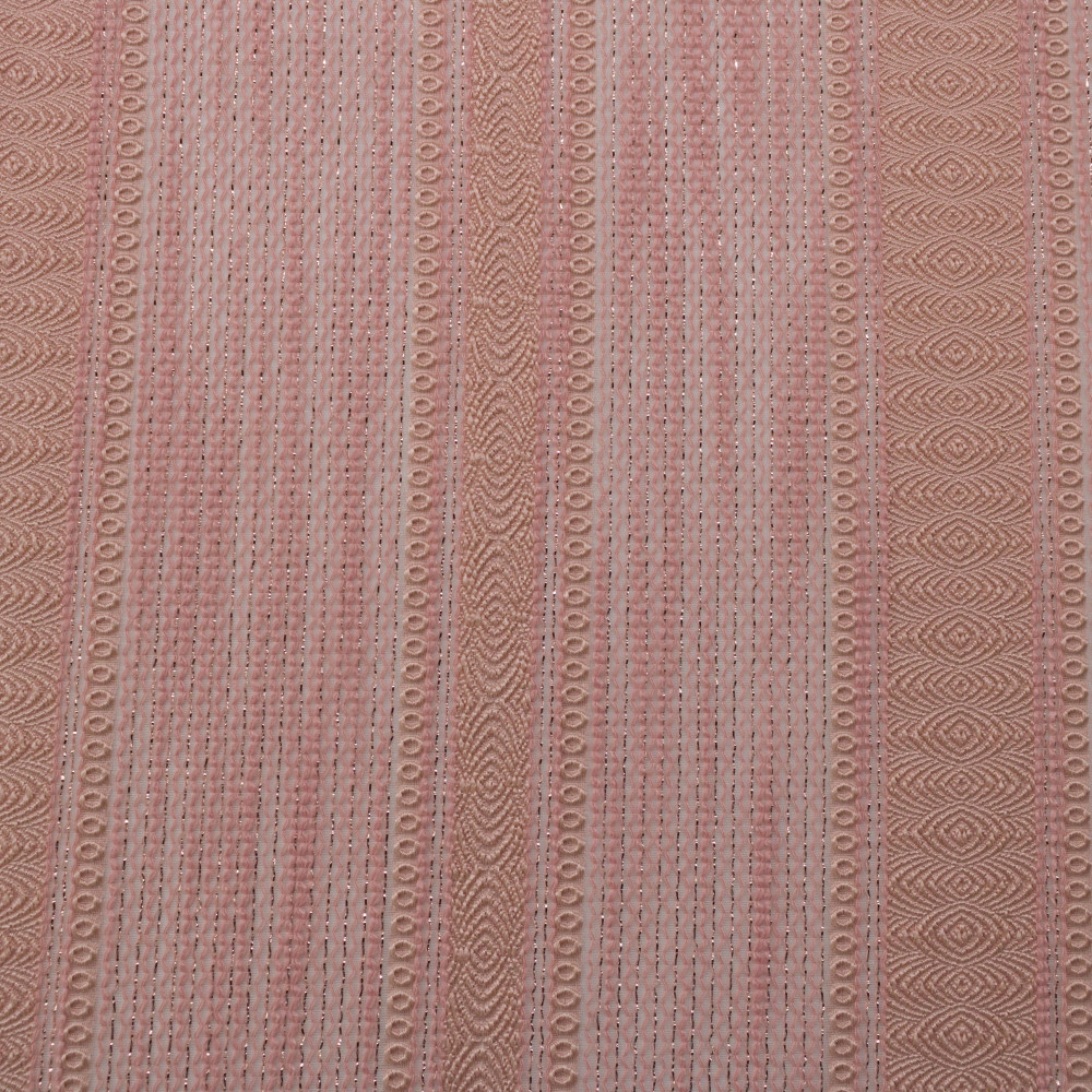 Jacquard in dungi cu fir metalic semi-transparent 