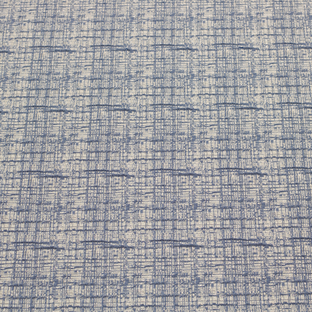 Jacquard Elastic Gri Bleu