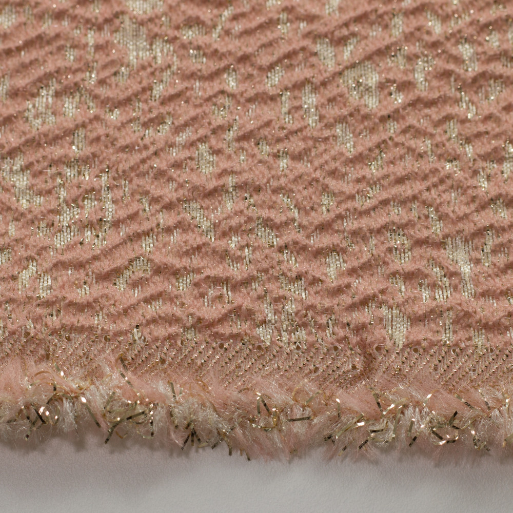 Jacquard metalic Rose Gold