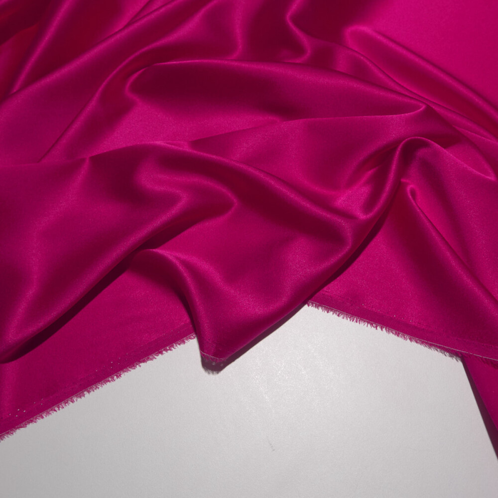 Matase naturala elastica Magenta