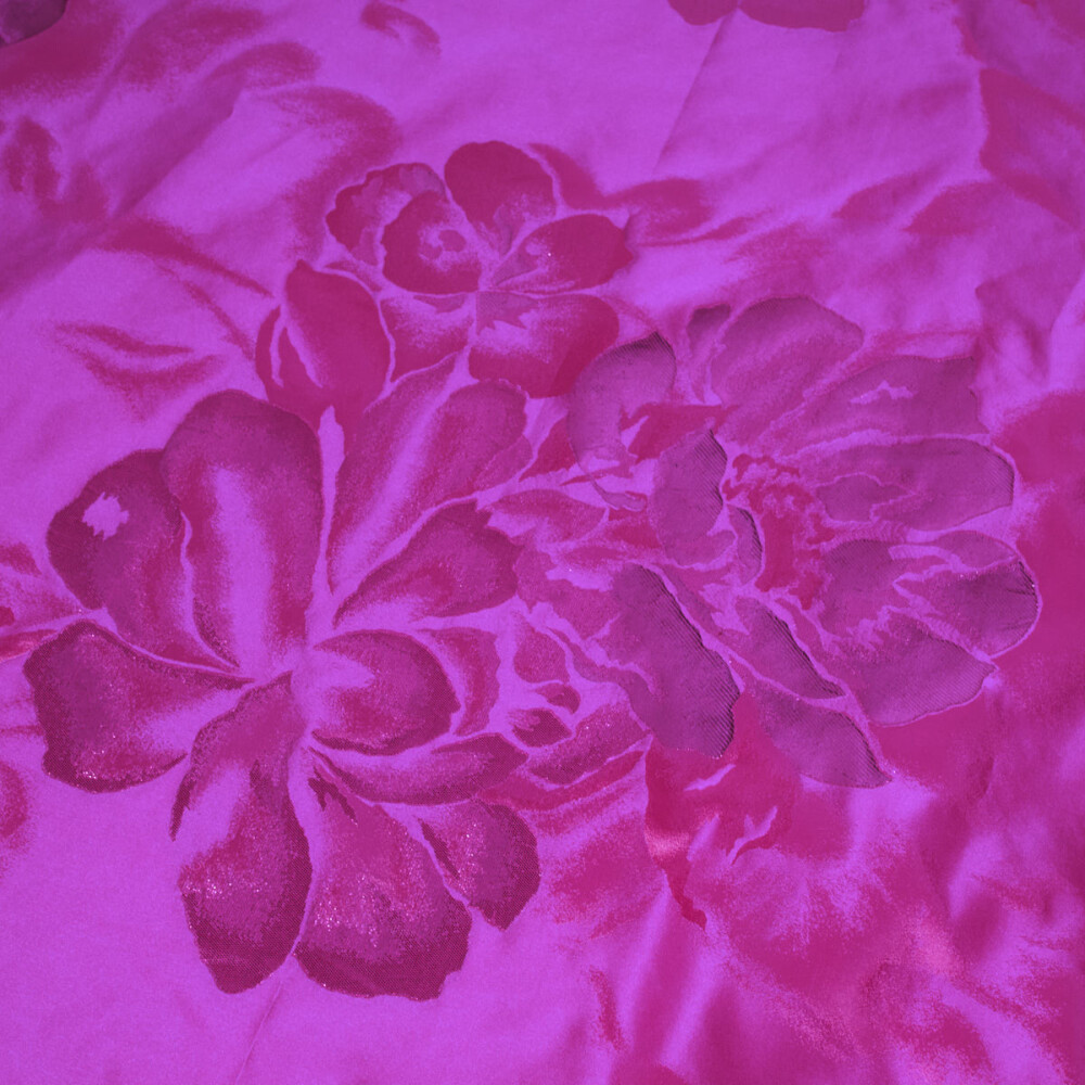 Jacquard de matase naturala Magenta