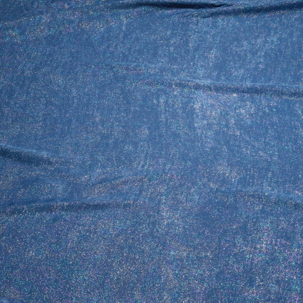Matase sintetica cu pelicula metalica Ocean Blue