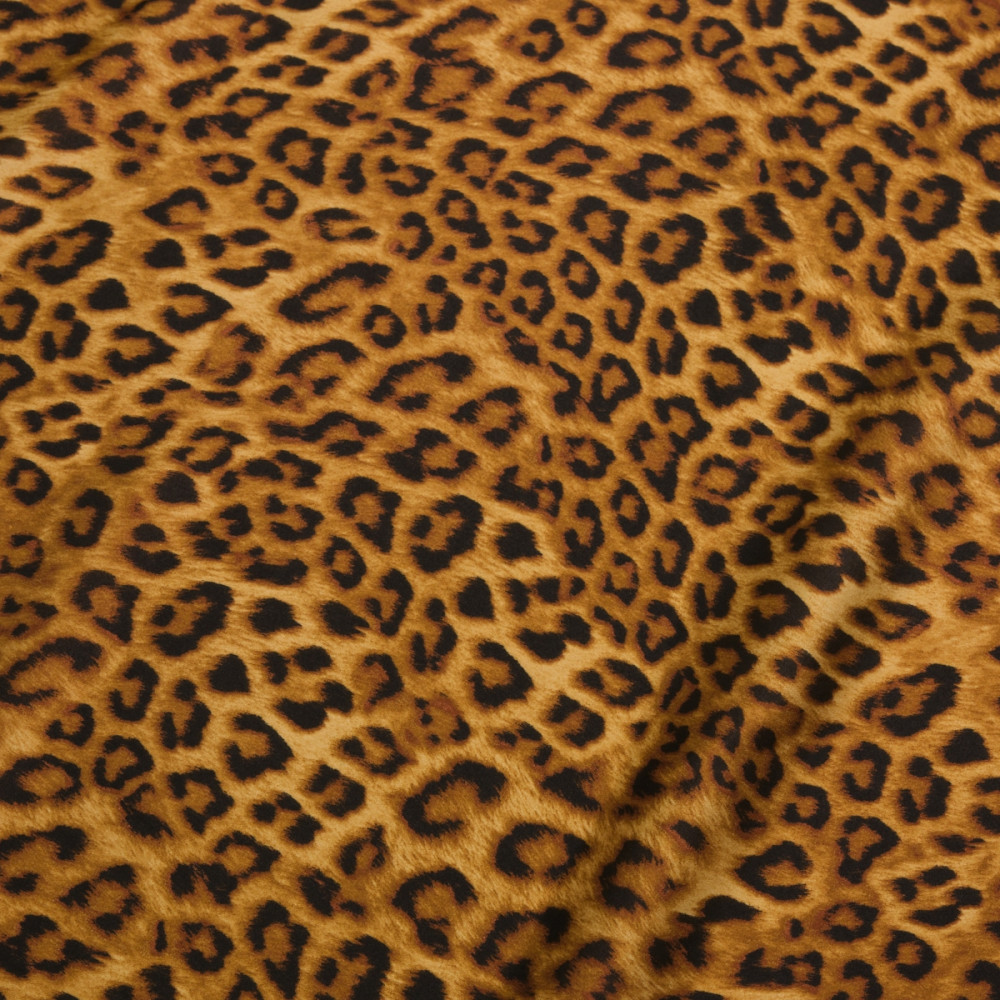 Matase sintetica imprimata digital cu animal print