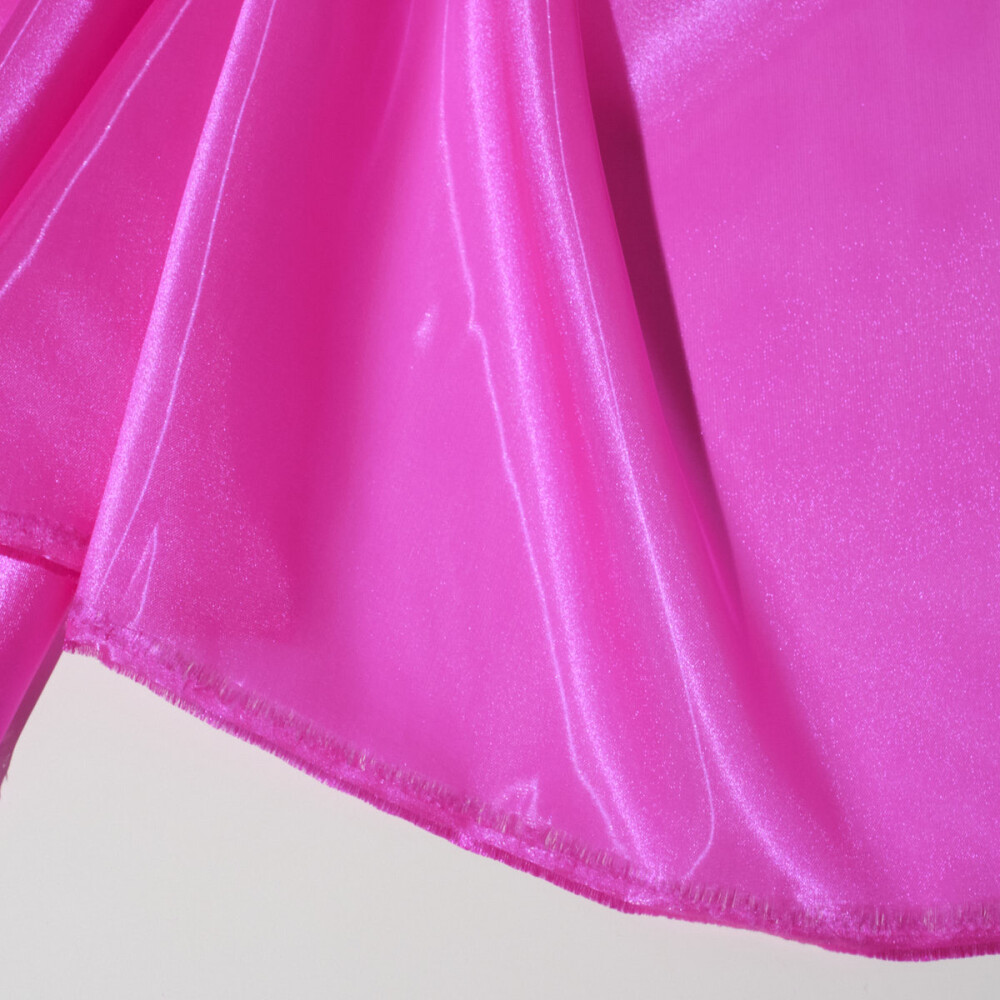 Organza cu aspect lichid Fucshia