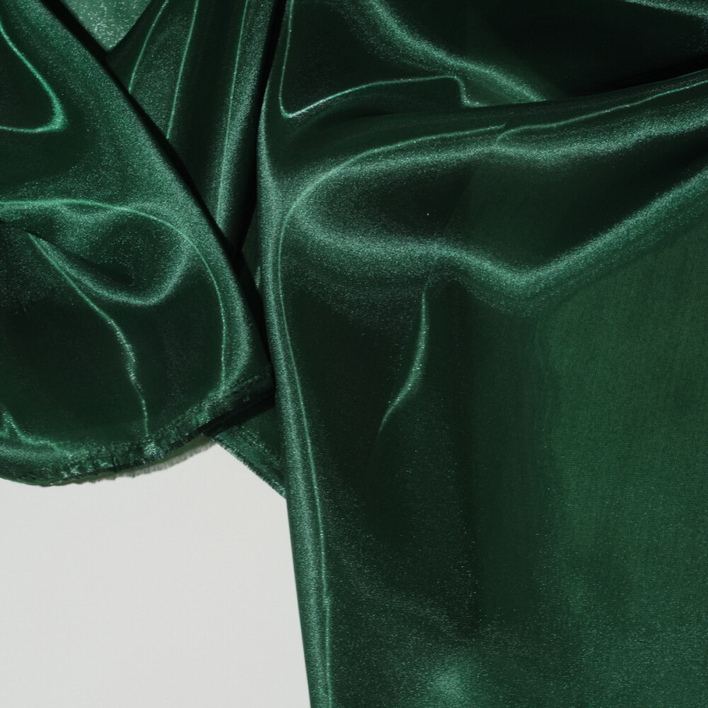 Organza cu aspect lichid Verde inchis