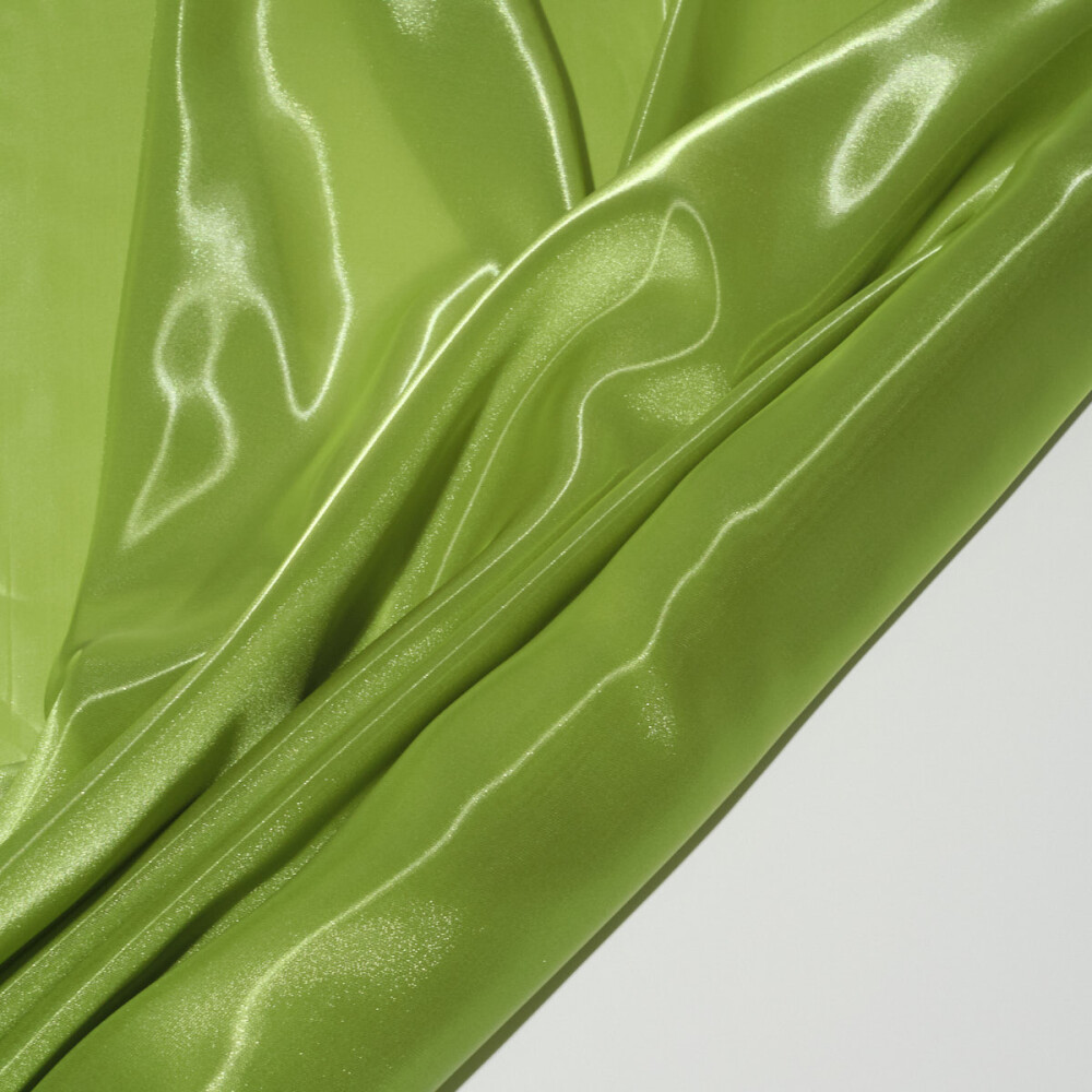 Organza cu aspect lichid Verde lime