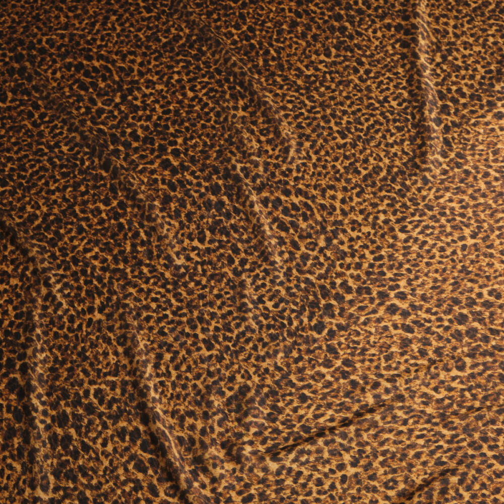 Matase sintetica imprimata digital cu animal print