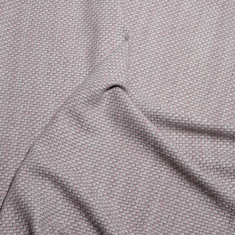 Stofa tweed pastel roz si gri 