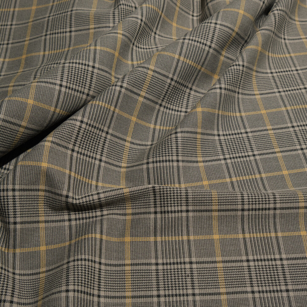 Stofa in carouri bej-gri