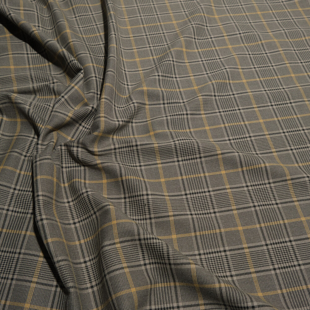 Stofa in carouri bej-gri