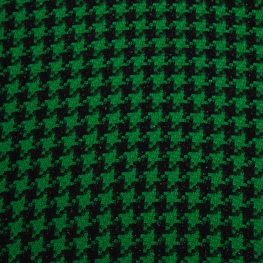 Stofa model pepit verde cu negru