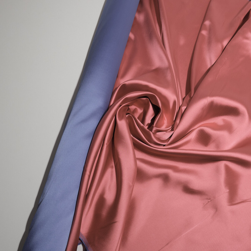 Tafta fixa cu doua fete Indigo coral