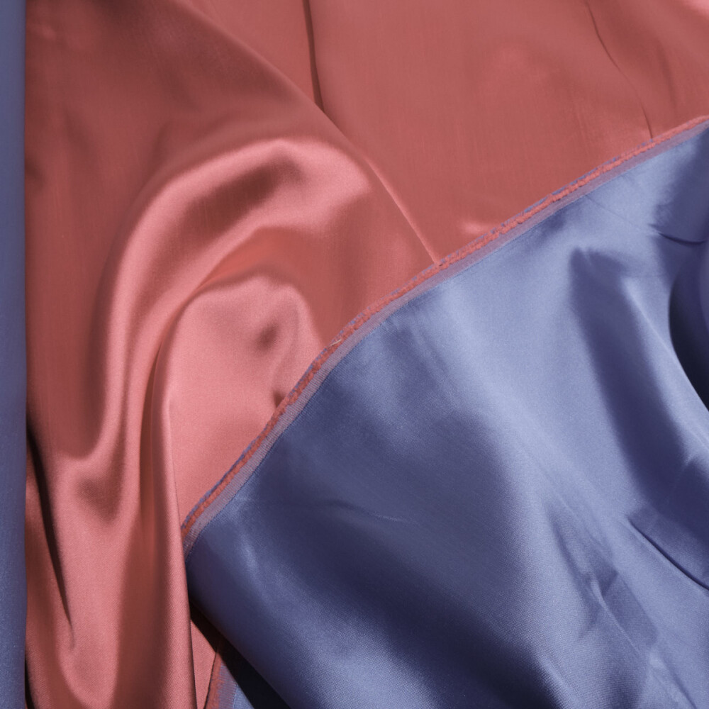 Tafta fixa cu doua fete Indigo coral