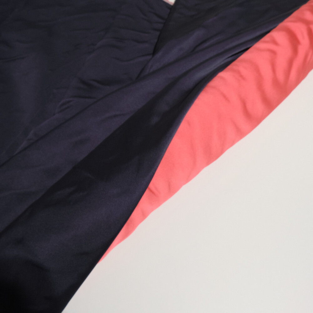 Tafta fixa cu doua fete Bleumarin coral