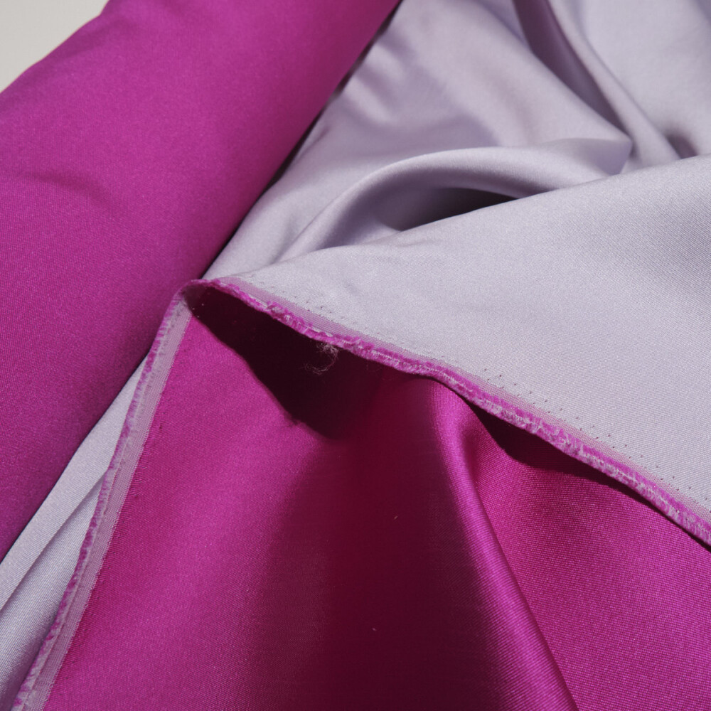 Tafta fixa cu doua fete Gri magenta