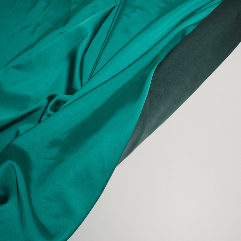 Tafta fixa cu doua fete Verde Smarald