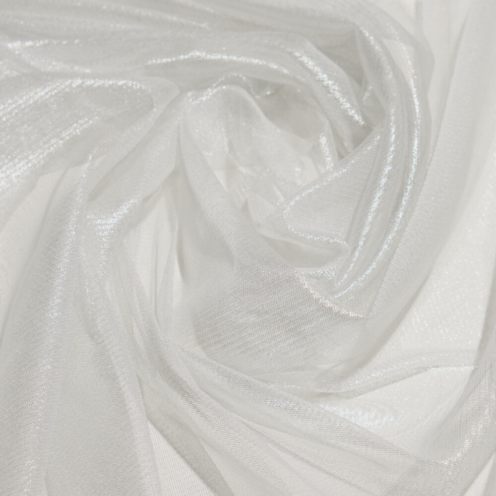 Tul de matase naturala peliculizat Silver White