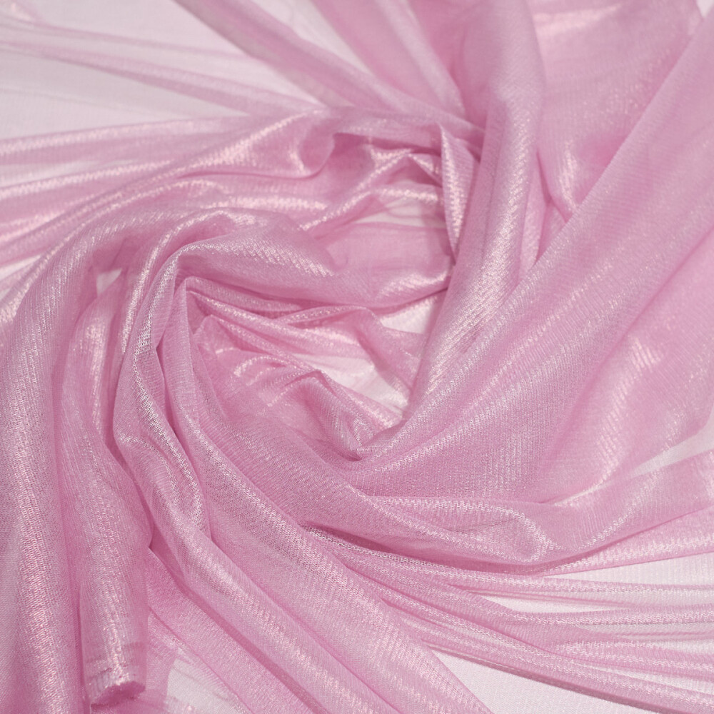 Tul de matase naturala peliculizat Baby pink