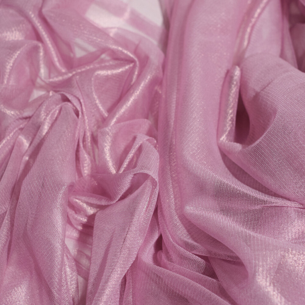 Tul de matase naturala peliculizat Baby pink
