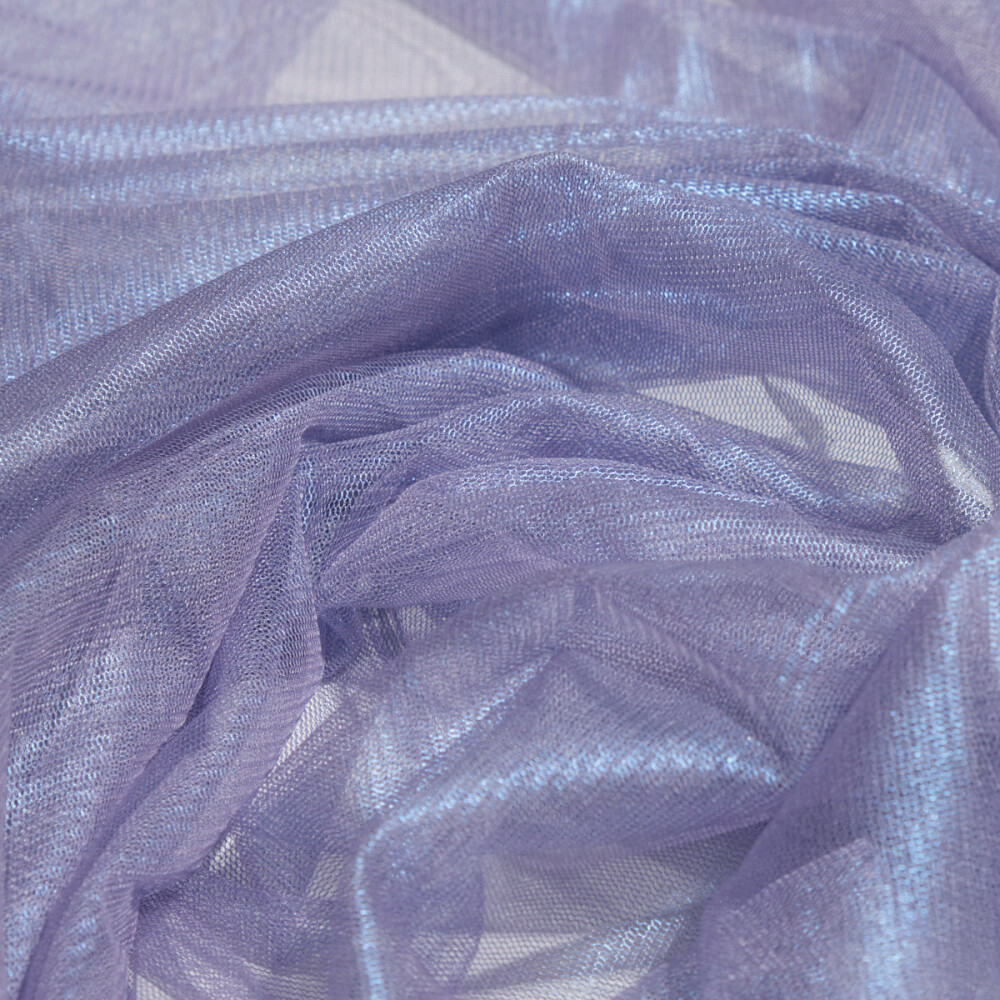 Tul de matase naturala peliculizat Cobalt