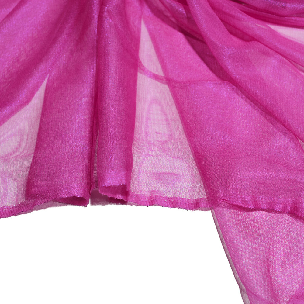 Tul de matase naturala peliculizat Fuchsia