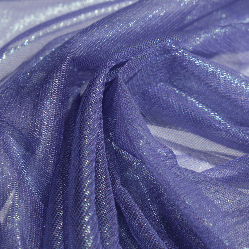 Tul de matase naturala peliculizat Lavanda