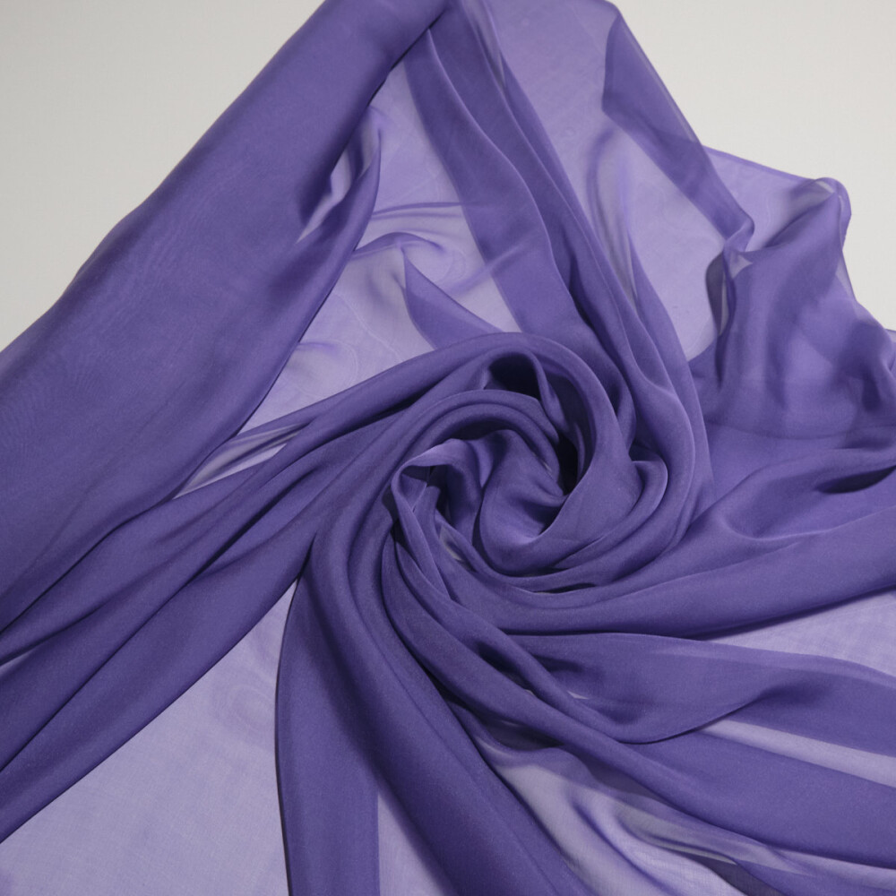 Voal de matase naturala CHIFFON Violet