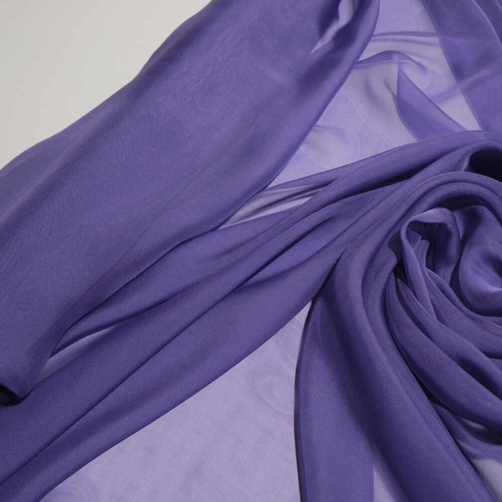 Voal de matase naturala CHIFFON Violet