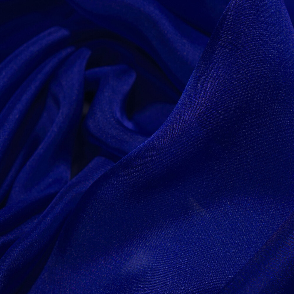 Voal de matase naturala CHIFFON Royal Blue