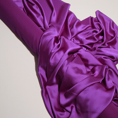 Crep satin elastic Francesca Magenta