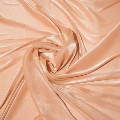 Dublu voal metalizat Peach fuzz