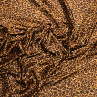 Matase sintetica imprimata digital cu animal print