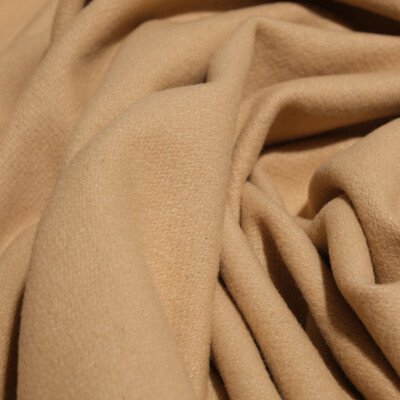 Stofa de lana Casha caramel - material gros, moale si elegant