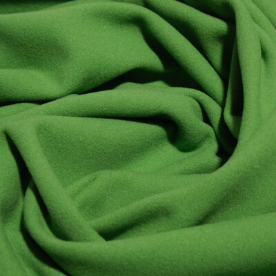 Stofa de lana Casha verde - material gros, moale si elegant