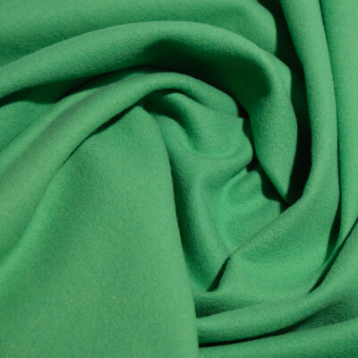 Stofa de lana Casha verde menta - material gros, moale si elegant
