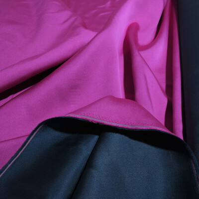 Tafta fixa cu doua fete Magenta Bleumarin