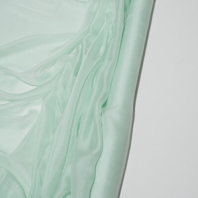 Voal de matase naturala CHIFFON Mint light