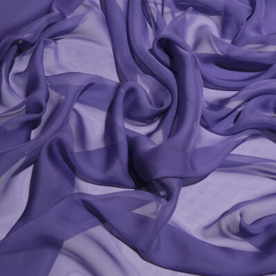 Voal de matase naturala CHIFFON Violet